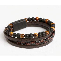 Käekett - tiigrisilma ja obsidiaaniga